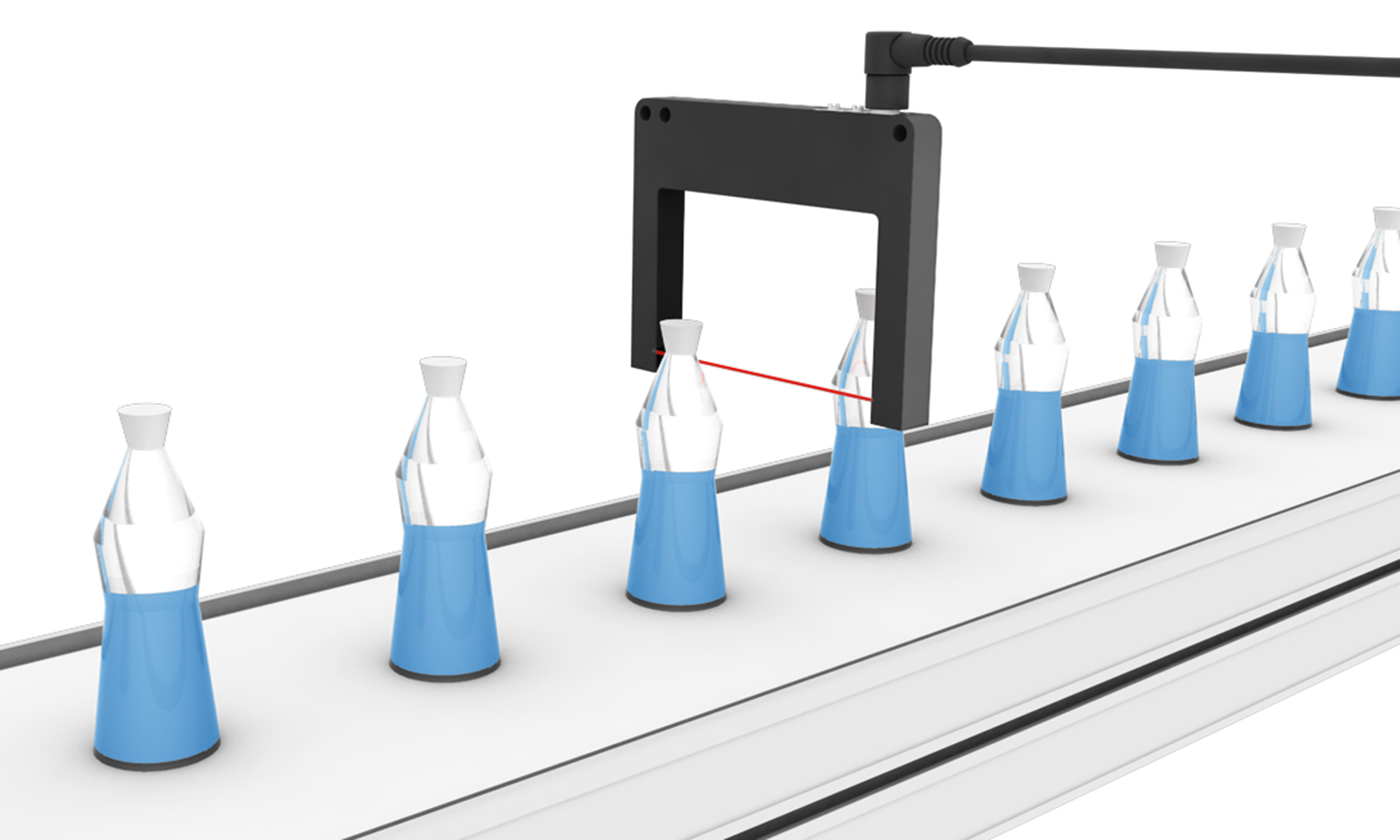 Riconoscimento del liquido su bottiglie trasparenti image
