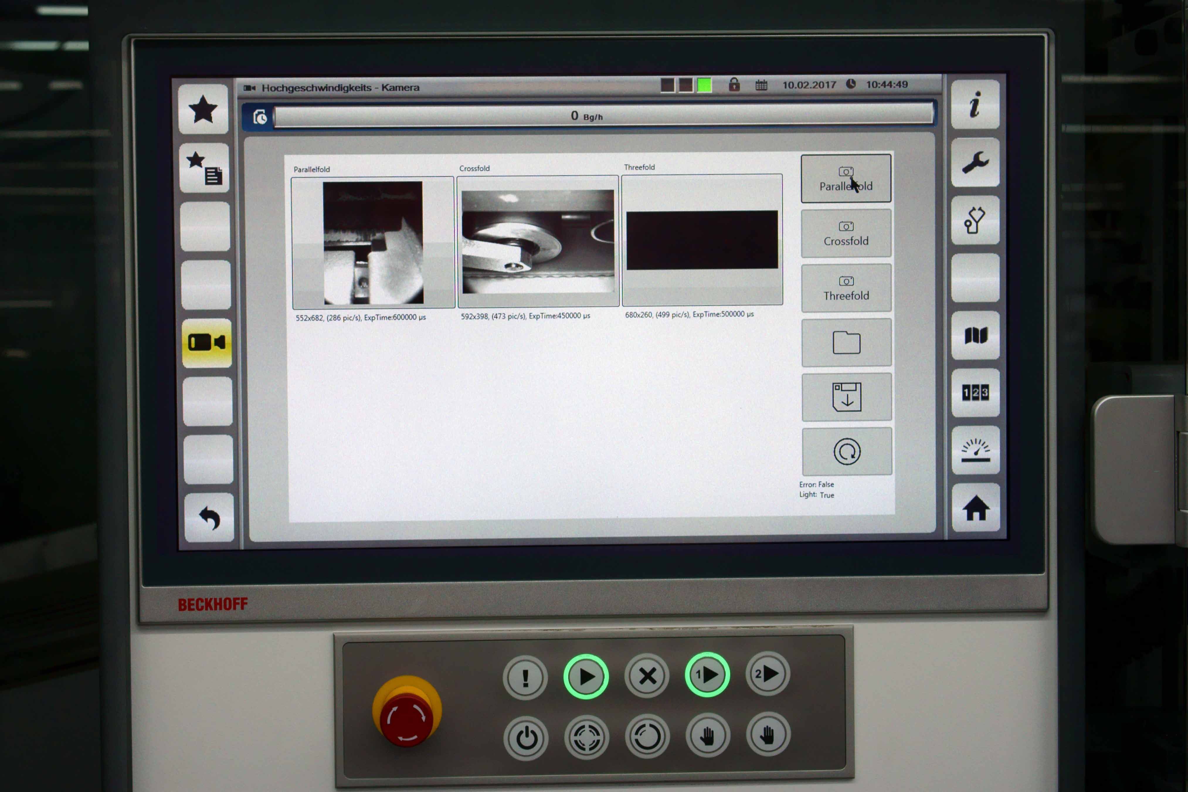 Livebilder und Slow-Motion-Betrachtung erlauben Rückverfolgung bei auftretenden Störungen