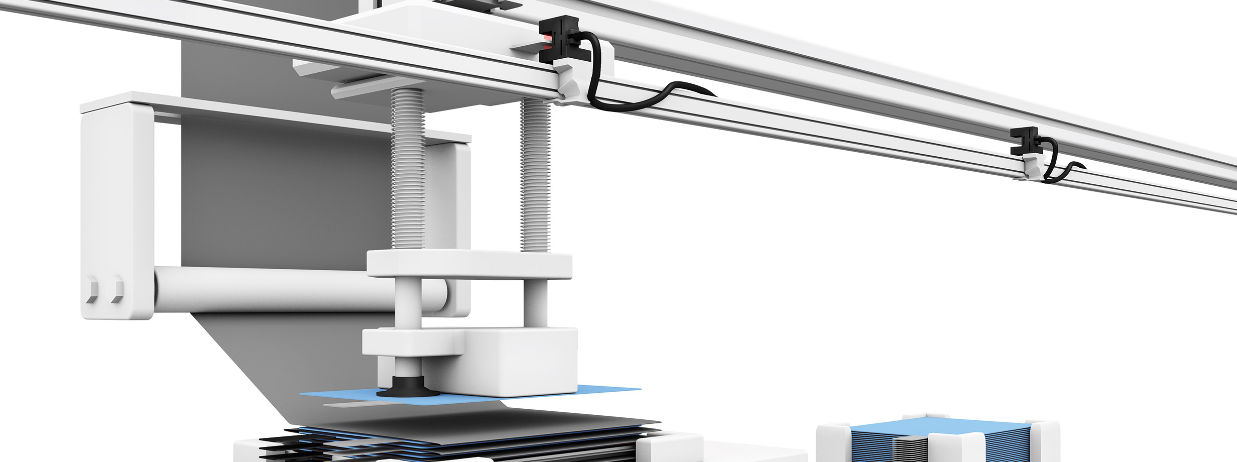 Positioning of components in cell assembly image