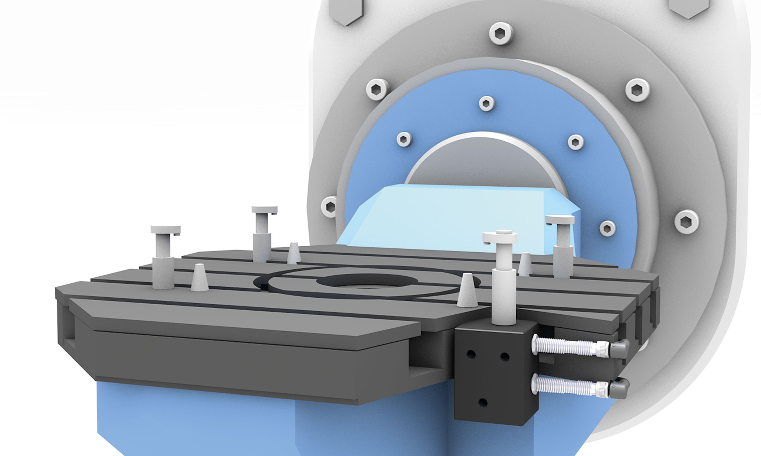 Detecting piston position in clamping cylinders image