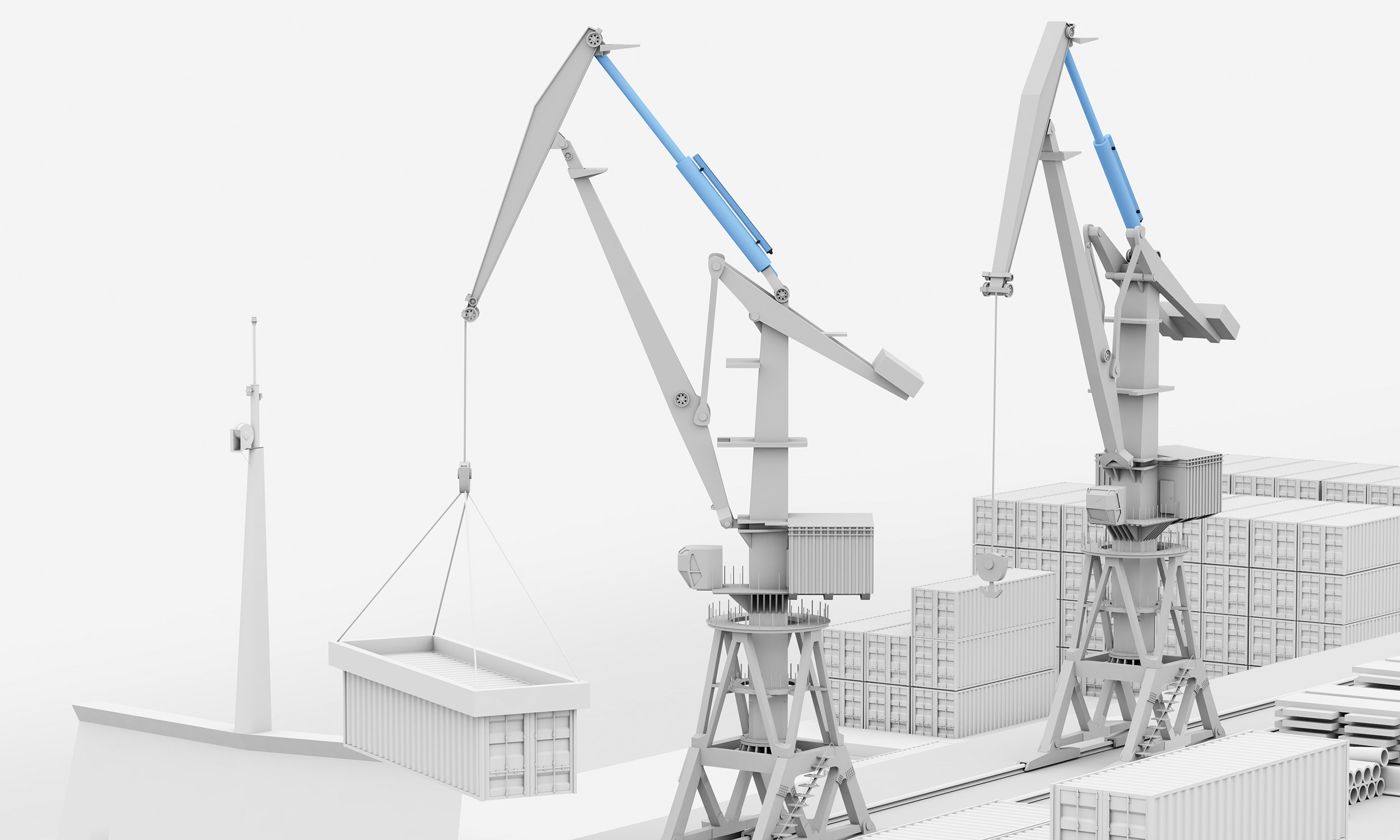 Loading Crane: Measuring the Position of the Hydraulic Cylinders image