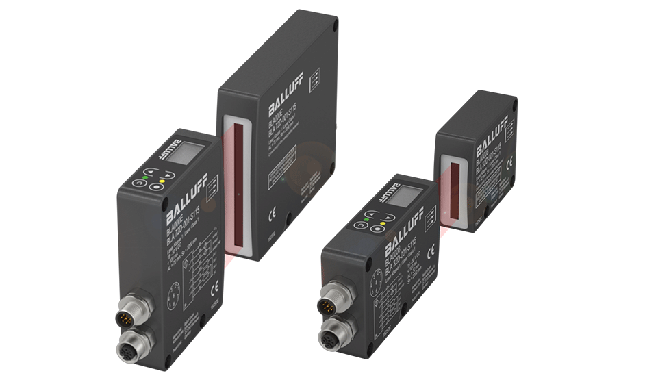 Laser light bands in widths from 16 mm to 100 mm Balluff