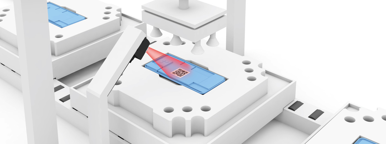 Identifying data matrix codes on electronic components