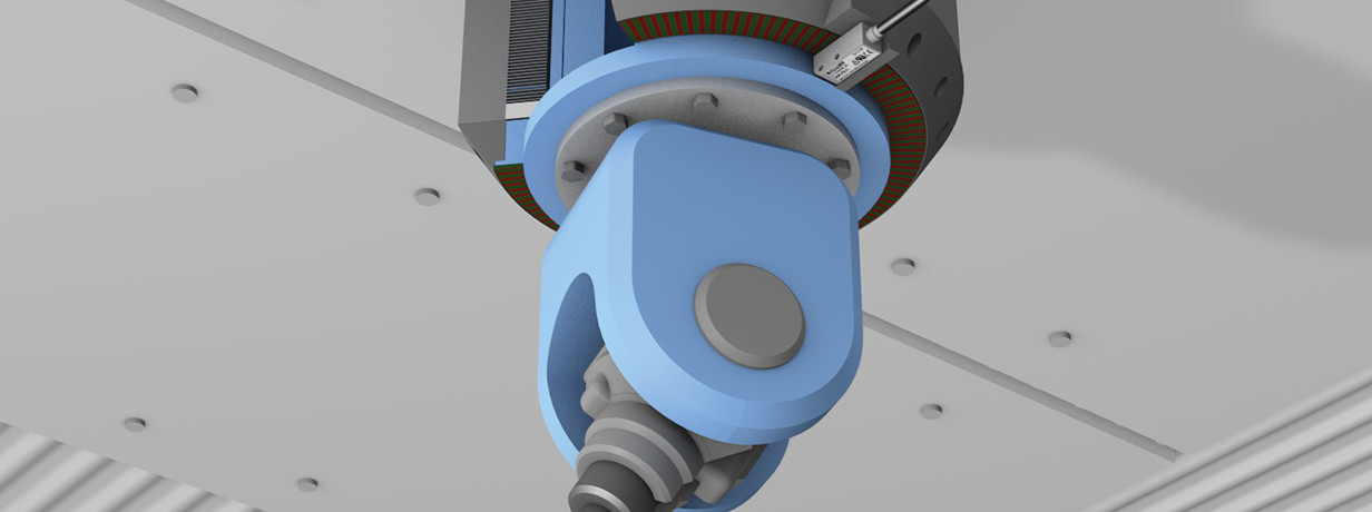 Detecting the rotation angle  on the C-axis