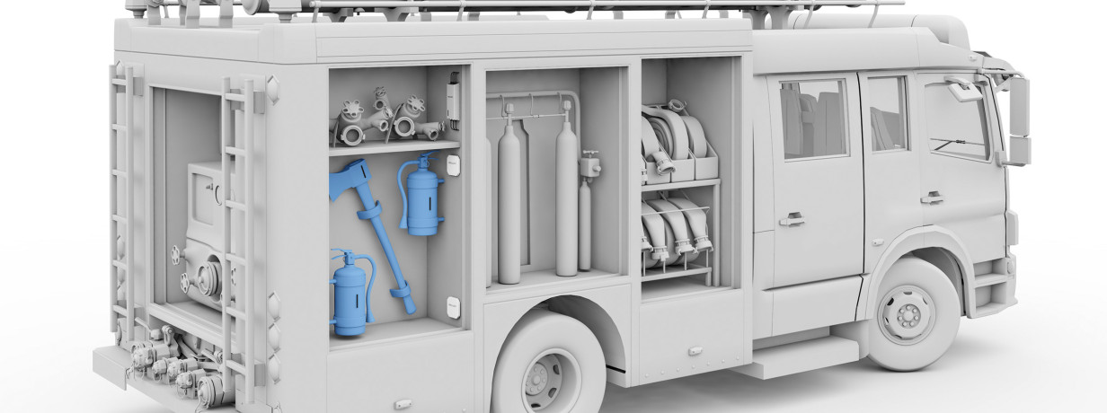 消防車：檢查工具的完整性