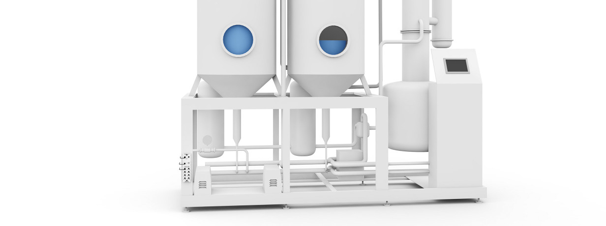 Balluff sensors monitoring fluid flow and pressure in a juice evaporation tank, ensuring optimal concentration levels for quality juice production.