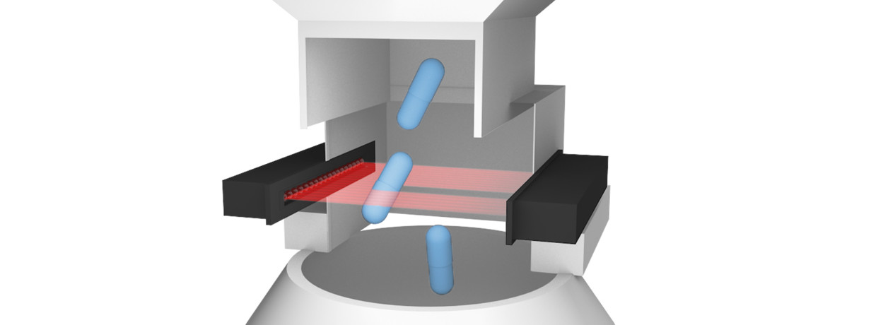 Detecting, counting and packaging tablets