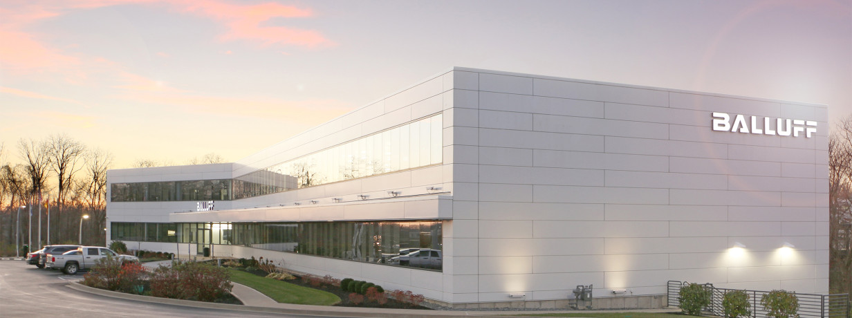 Balluff&#039;s main office building in Florence, Kentucky at sunrise