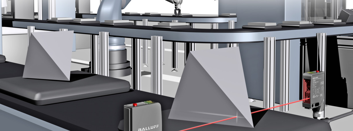 Präziser Lasersensor zur absoluten Abstandsbestimmung von Objekten